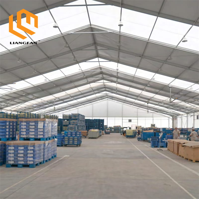 Warehouse Tents inside